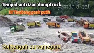 Tempat antrian dumptruck,, di tambang pasir putih banjarnegara( jateng)# shorts