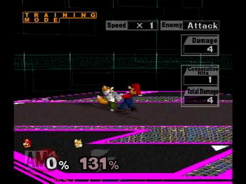 マリオ　下投げ連