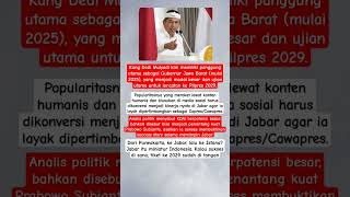 KDM ke RI-1? Jabar Jadi Panggung Ujian Pilpres 2029!