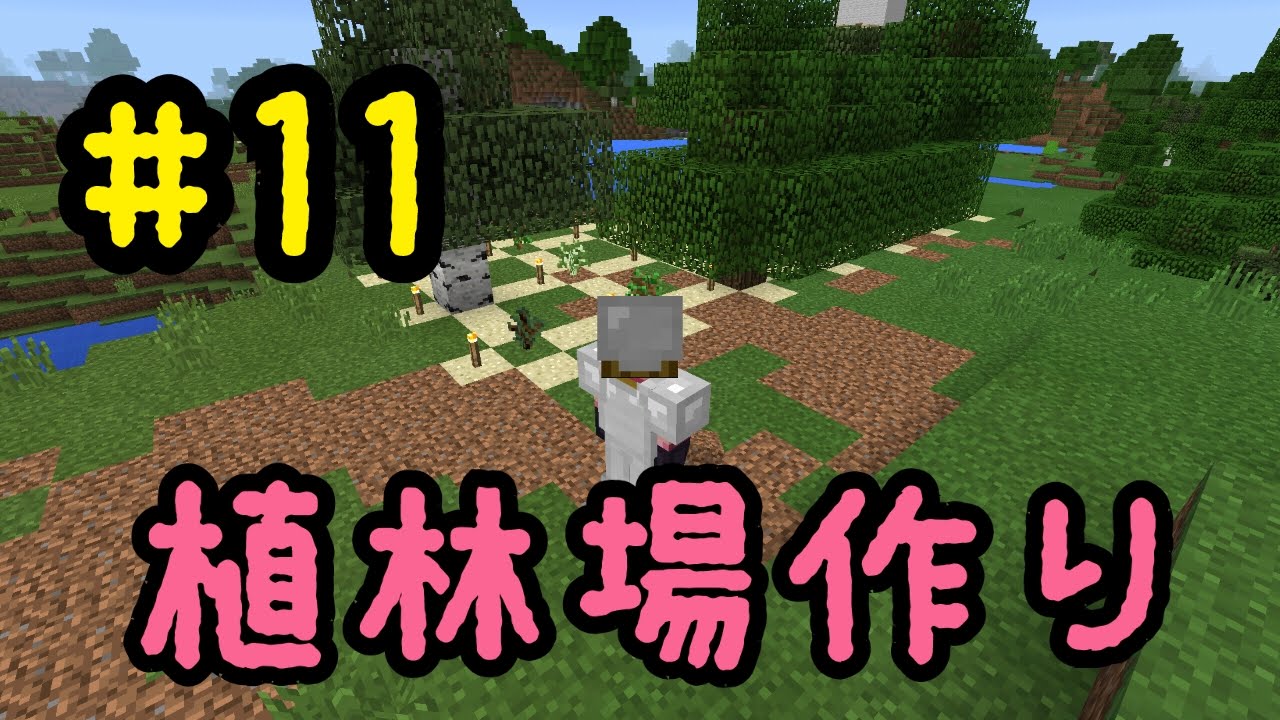 マイクラpe 11植林場を作ってみた Youtube