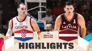 Croatia 🇭🇷 v Latvia 🇱🇻 | Highlights | FIBA Basketball World Cup 2027 European Qualifiers