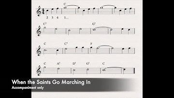 When the Saints Go Marching In - backing track