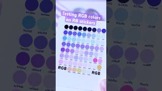 Testing Redbubble stickers in RGB colors 💖