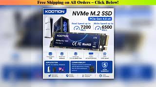 KOOTION X16PLUS NVMe M2 SSD 1TB Internal Solid State Hard Drive M2 PCIe 40x4 2280 SSD Disk for PS5