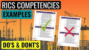 RICS APC COMPETENCIES GUIDE WITH EXAMPLES ON HOW TO COMPLETE THE SUMMARY OF EXPERIENCE SUBMISSION