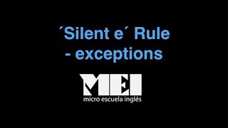 Silent ´e´ exceptions tutorial