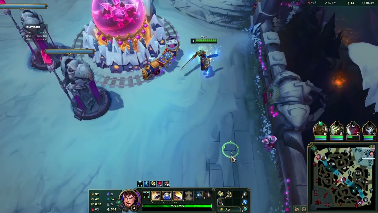 [勝利]サポトロールスプリットプッシュガレン