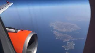 Landing in Heraklion, in Crete, Greece.