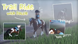Trail Ride on Dazzle GONE WRONG! | Strideway rp | *voiced*