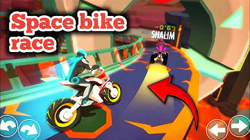 Gravity Rider Bike Racing – Space Bike Race 3D Gameplay | Mega Ramp Stunts & Futuristic Bikes 