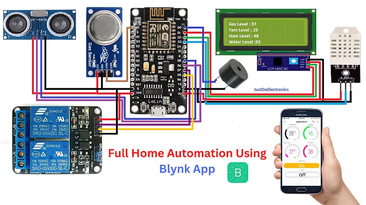 Home Automation Using ESP8266 and Blynk 2.0 App | IoT Project Tutorial