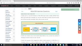 Explain Batch Jobs in Mule ESB. | javapedia.net