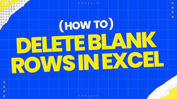 How To Delete Blank Rows In Excel BULK | Delete Blank Rows In Excel Shortcut