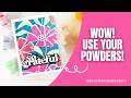 Heat Embossing with stencils - WOW factor card making! #cardmaking #cards #embossing
