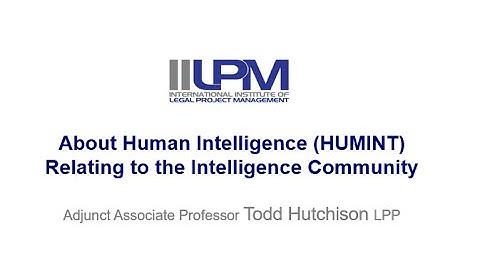 Human Intelligence (HUMINT)