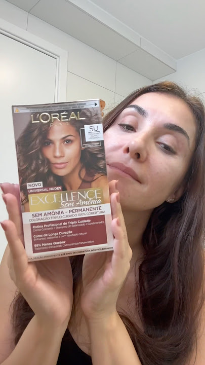 #ExcellenceSemAmônia de @lorealparis garante 98% menos quebra. Escolhi a cor 5U! Gostaram?