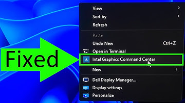 How to add Intel Graphics Command Center in Context Menu on Windows 11, 10
