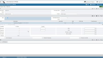 Receiving on an open purchase order