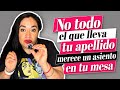No todo el que lleva tu apellido merece un asiento en tu mesa.