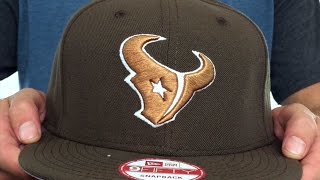 Texans 'TEAM-BASIC SNAPBACK' Brown-Wheat Hat by New Era