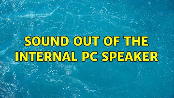 Ubuntu: Sound out of the internal pc speaker