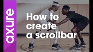 Axure RP 8 tutorial for beginners: 09 How to create a scrollbar
