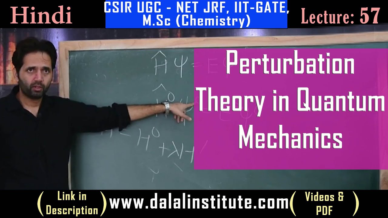 Perturbation Theory in Quantum Mechanics