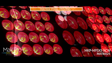 MAK PRO STAGE LIGHT MKP-MP5X5 ACW MATRIX 25 PIXEL MAPPING MOVING HEAD