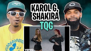 AMERICAN RAPPER REACTS TO -KAROL G, Shakira - TQG (Official Video)