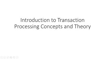 TransactionProcessing - Introduction