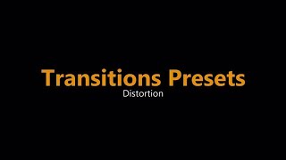 Distortion Blur Transitions Presets Premiere Pro Presets