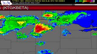 4 Severe Thunderstorm Warnings || 6-19-24 (EAS #2,869-2,872)