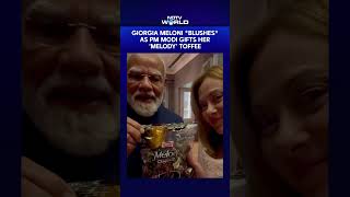 Giorgia Meloni Thanks Pm Modi As He Gifts Melody Toffee To The Italian Pm