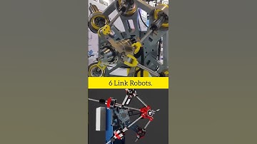 6 Link Robots!! | Mechanical Mechanism| #chairidesign #engineering #technology #3danimation