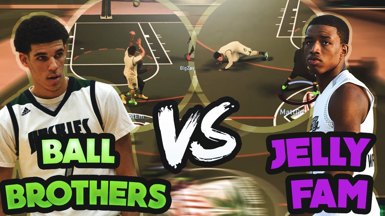 BALL BROTHERS VS JELLY FAM AT NBA 2K17 PARK! • THE QUESTION EVERYONE IS