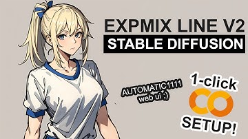 ExpMix Line V2 - Stable Diffusion 1-CLICK Google Colab Setup