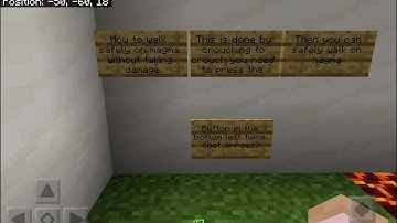 How to walk safely on magma blocks.