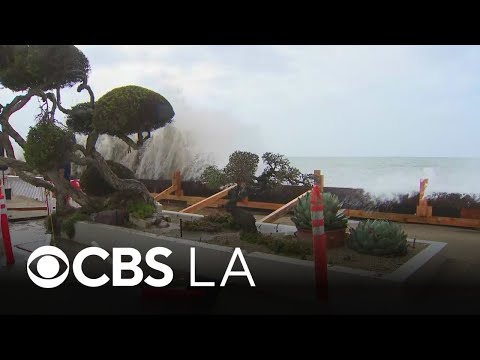 Powerful surf continues pounding Long Beach as city officials try to mitigate issues