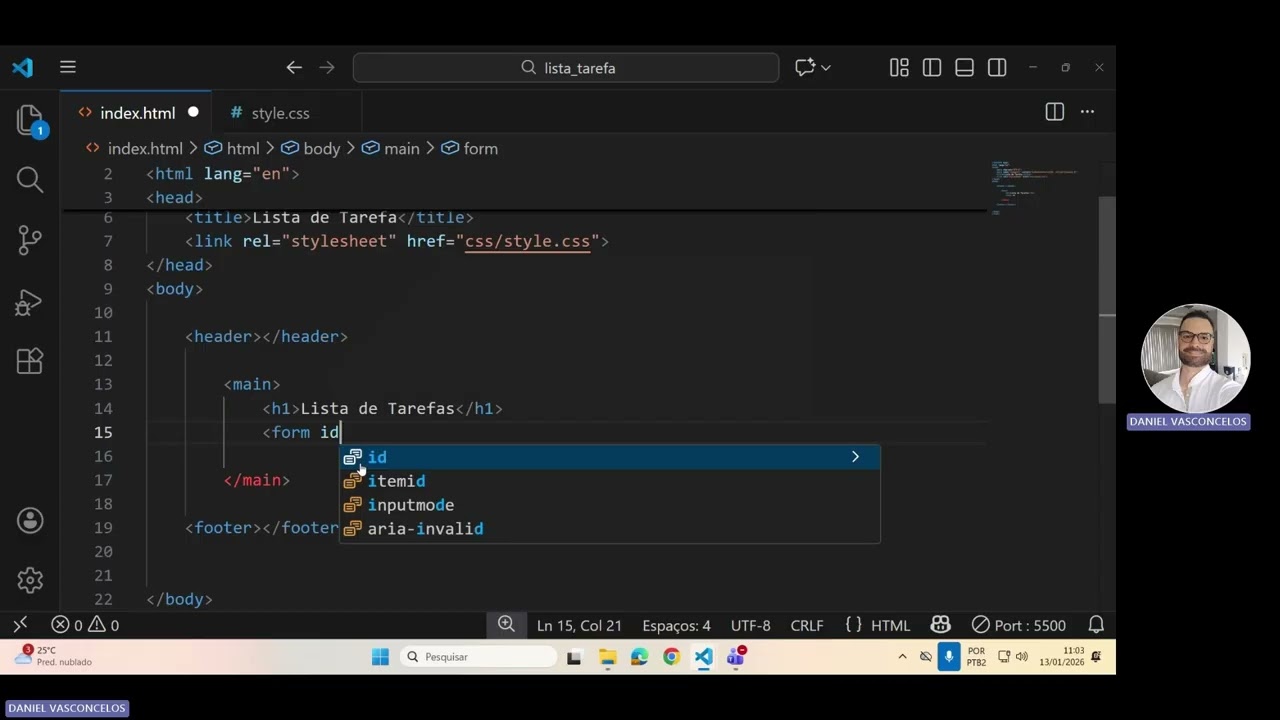 Introdução - Lista de Tarefas em React Java Script