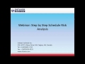 Step by Step Schedule Risk Analysis