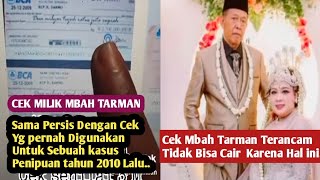 Shocking Facts||It is suspected that Mbah Tarman's 3M check was previously used for fraud.