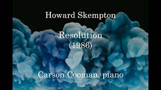 Howard Skempton — Resolution (1986) for piano