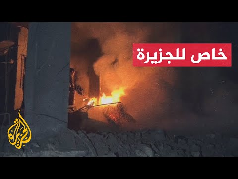 قصف إسرائيلي يدمر مربعا سكنيا بمخيم جباليا في قطاع غزة