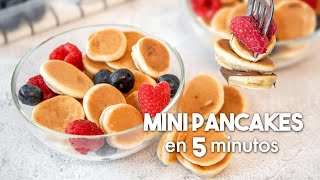 Mini PANQUEQUES de PLÁTANO 🥞 | Hot Cakes Fáciles y Rápidos