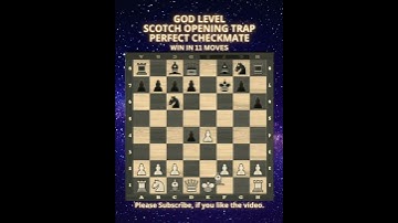 God Level | Scotch Opening Trap | Perfect Checkmate | Chess Openings | Chess Tricks