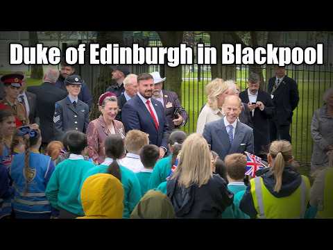 Prince Edward visits Blackpool Stanley Park