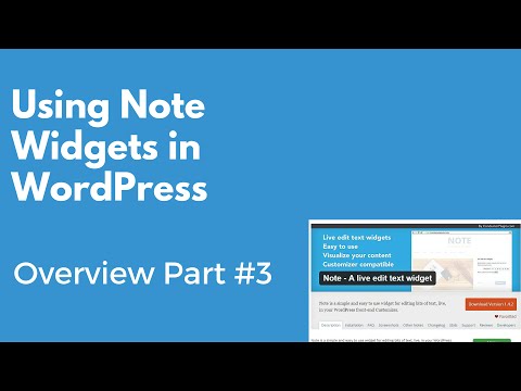 Using the Note WordPress plugin widgets on your website