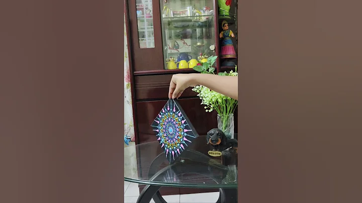 mandala dot art canvas painting#shorts#mandala#viral...