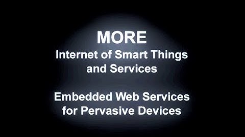 Networked embedded systems (EU Project MORE)