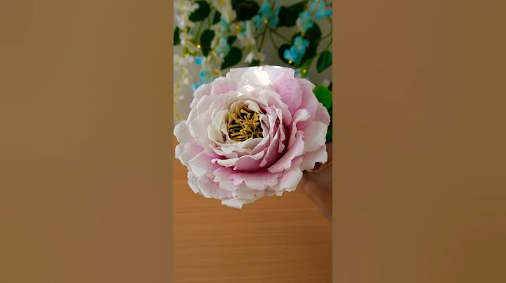 How to Make Aesthetic Rose with Tissue Paper/DIY Flower Making Ideas with Napkin/Short/Viral